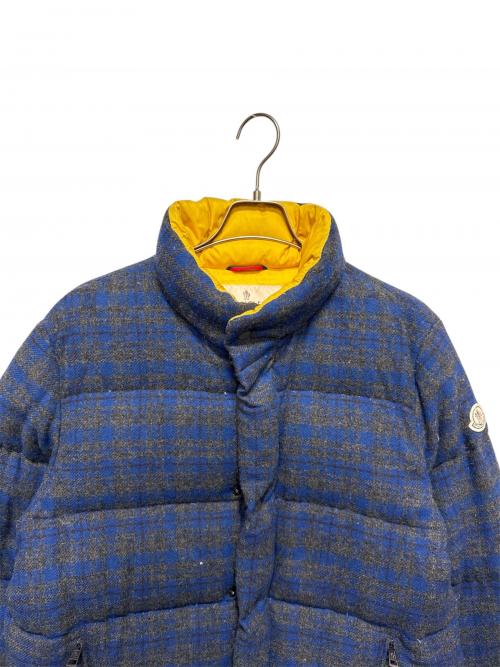 MONCLER（モンクレール）MONCLER (モンクレール) JUNYA WATANABE MAN (ジュンヤワタナベマン) ウール チェックダウンジャケット.ダウンジャケット ネイビー×グレー サイズ:Lの古着・服飾アイテム