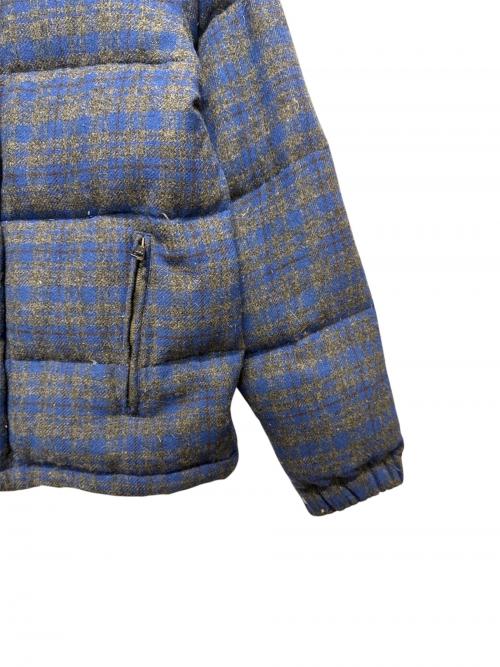 MONCLER（モンクレール）MONCLER (モンクレール) JUNYA WATANABE MAN (ジュンヤワタナベマン) ウール チェックダウンジャケット.ダウンジャケット ネイビー×グレー サイズ:Lの古着・服飾アイテム