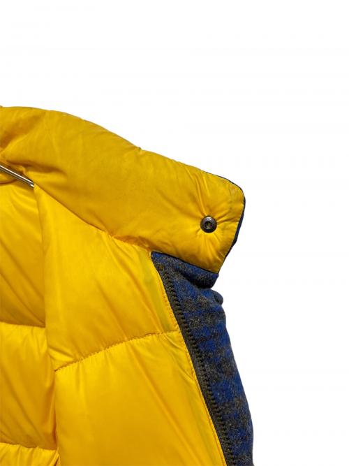 MONCLER（モンクレール）MONCLER (モンクレール) JUNYA WATANABE MAN (ジュンヤワタナベマン) ウール チェックダウンジャケット.ダウンジャケット ネイビー×グレー サイズ:Lの古着・服飾アイテム