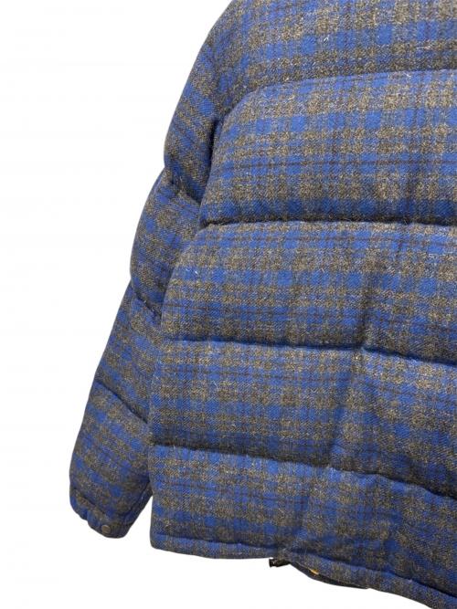 MONCLER（モンクレール）MONCLER (モンクレール) JUNYA WATANABE MAN (ジュンヤワタナベマン) ウール チェックダウンジャケット.ダウンジャケット ネイビー×グレー サイズ:Lの古着・服飾アイテム