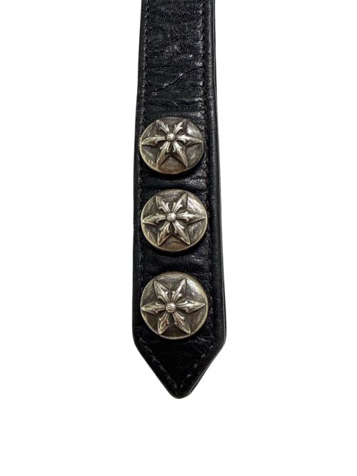 CHROME HEARTS（クロムハーツ）CHROME HEARTS (クロムハーツ) 3BTN 2SNP レザーブレスレット サイズ:-の古着・服飾アイテム
