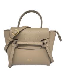 CELINE（セリーヌ）の古着「PICO BELT BAG/ベルトバッグ」｜ベージュ
