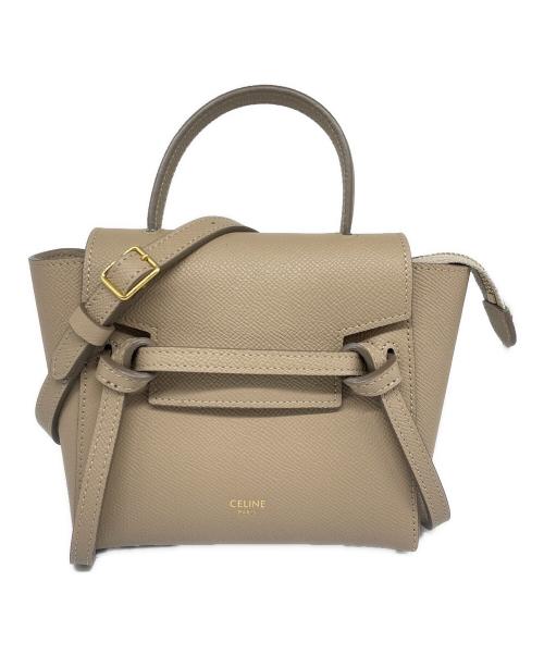 CELINE（セリーヌ）CELINE (セリーヌ) PICO BELT BAG/ベルトバッグ ベージュの古着・服飾アイテム