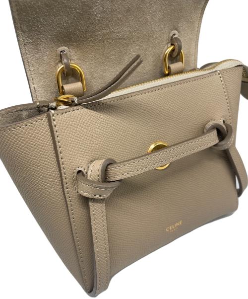 CELINE（セリーヌ）CELINE (セリーヌ) PICO BELT BAG/ベルトバッグ ベージュの古着・服飾アイテム