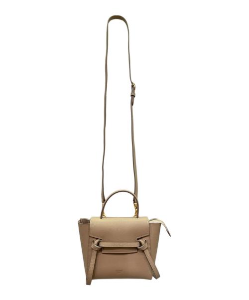 CELINE（セリーヌ）CELINE (セリーヌ) PICO BELT BAG/ベルトバッグ ベージュの古着・服飾アイテム