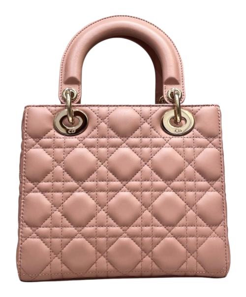 Christian Dior（クリスチャン ディオール）Christian Dior (クリスチャン ディオール) LADY DIOR My ABCDior スモールバッグ カナージュ ピンク サイズ:スモールの古着・服飾アイテム