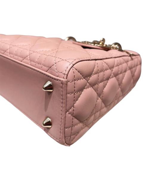 Christian Dior（クリスチャン ディオール）Christian Dior (クリスチャン ディオール) LADY DIOR My ABCDior スモールバッグ カナージュ ピンク サイズ:スモールの古着・服飾アイテム