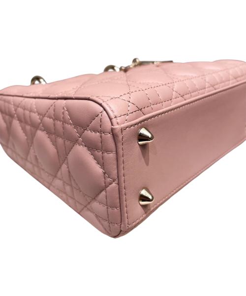 Christian Dior（クリスチャン ディオール）Christian Dior (クリスチャン ディオール) LADY DIOR My ABCDior スモールバッグ カナージュ ピンク サイズ:スモールの古着・服飾アイテム