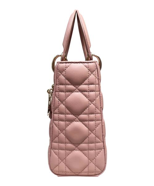 Christian Dior（クリスチャン ディオール）Christian Dior (クリスチャン ディオール) LADY DIOR My ABCDior スモールバッグ カナージュ ピンク サイズ:スモールの古着・服飾アイテム