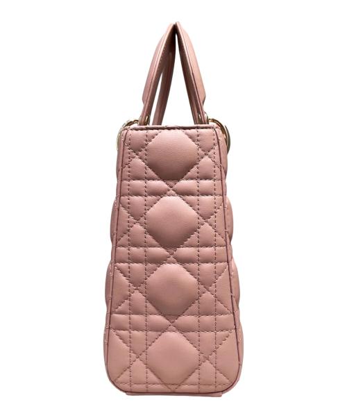 Christian Dior（クリスチャン ディオール）Christian Dior (クリスチャン ディオール) LADY DIOR My ABCDior スモールバッグ カナージュ ピンク サイズ:スモールの古着・服飾アイテム