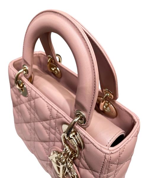Christian Dior（クリスチャン ディオール）Christian Dior (クリスチャン ディオール) LADY DIOR My ABCDior スモールバッグ カナージュ ピンク サイズ:スモールの古着・服飾アイテム