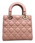 Christian Dior (クリスチャン ディオール) LADY DIOR My ABCDior スモールバッグ カナージュ ピンク サイズ:スモール：480000円