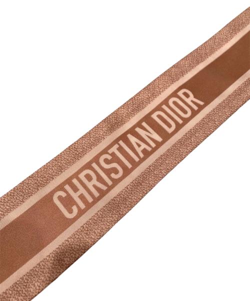 Christian Dior（クリスチャン ディオール）Christian Dior (クリスチャン ディオール) オブリークロゴスカーフ ピンクの古着・服飾アイテム
