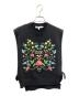 Dior（ディオール）の古着「フラワー刺繍 カシミヤ混ベスト」｜ブラック
