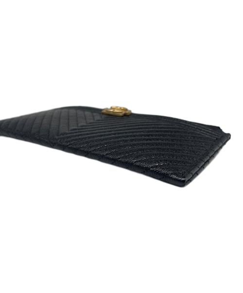 CHANEL（シャネル）CHANEL (シャネル) シェブロンステッチ ジップ付ロングウォレット/A81254 ブラックの古着・服飾アイテム