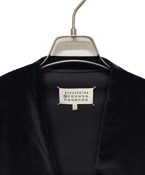 Maison Margiela（メゾンマルジェラ）Maison Margiela (メゾンマルジェラ) ベロアノーカラージャケット ブラック サイズ:46の古着・服飾アイテム