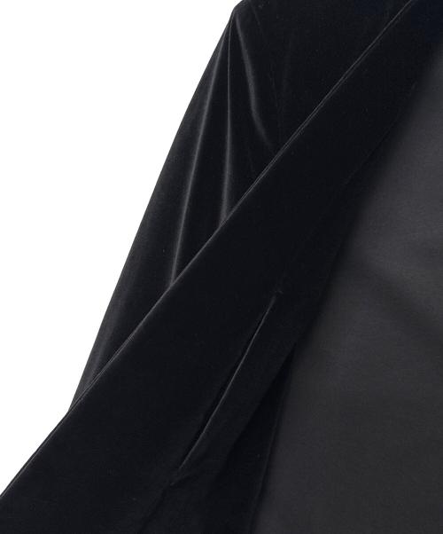 Maison Margiela（メゾンマルジェラ）Maison Margiela (メゾンマルジェラ) ベロアノーカラージャケット ブラック サイズ:46の古着・服飾アイテム