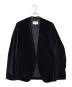 Maison Margiela（メゾンマルジェラ）の古着「ベロアノーカラージャケット」｜ブラック