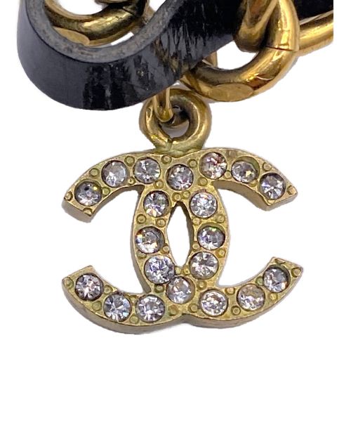 CHANEL（シャネル）CHANEL (シャネル) チェーンココマークチョーカー ブラック×ゴールド サイズ:-の古着・服飾アイテム