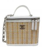 CHANELシャネル）の古着「カゴショルダーバッグ」｜アイボリー×ホワイト