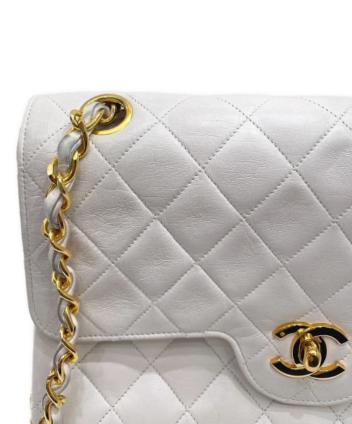 CHANEL（シャネル）CHANEL (シャネル) ダブルフラップマトラッセ23 ホワイト サイズ:23の古着・服飾アイテム