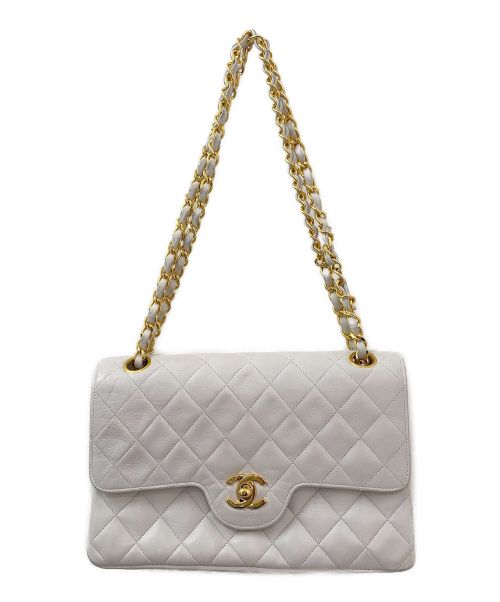 CHANEL（シャネル）CHANEL (シャネル) ダブルフラップマトラッセ23 ホワイト サイズ:23の古着・服飾アイテム