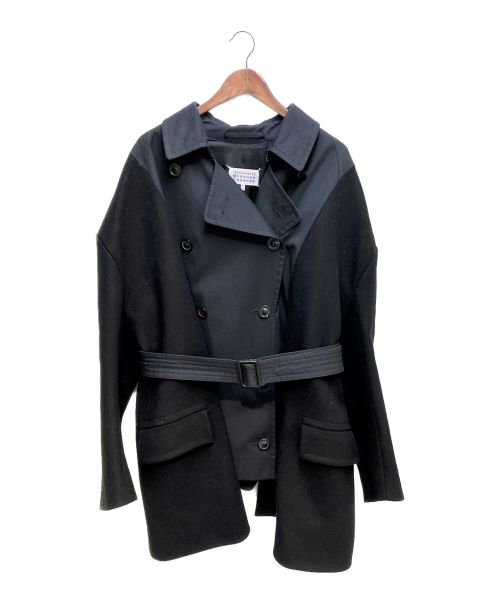 Maison Margiela（メゾンマルジェラ）Maison Margiela (メゾンマルジェラ) 再構築トレンチコート ブラック サイズ:44の古着・服飾アイテム