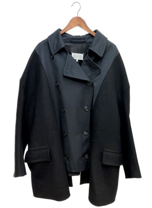 Maison Margiela（メゾンマルジェラ）Maison Margiela (メゾンマルジェラ) 再構築トレンチコート ブラック サイズ:44の古着・服飾アイテム