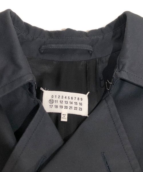 Maison Margiela（メゾンマルジェラ）Maison Margiela (メゾンマルジェラ) 再構築トレンチコート ブラック サイズ:44の古着・服飾アイテム