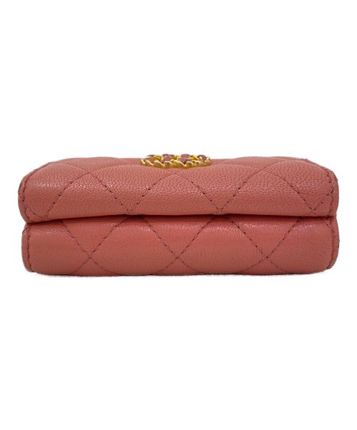 CHANEL（シャネル）CHANEL (シャネル) マトラッセスモールフラップウォレット ピンク サイズ:-の古着・服飾アイテム