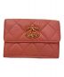 CHANEL（シャネル）の古着「マトラッセスモールフラップウォレット」｜ピンク
