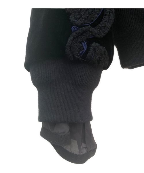 sacai（サカイ）sacai (サカイ) 刺繍ブルゾンジャケット ブラック サイズ:2の古着・服飾アイテム