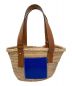 LOEWE（ロエベ）の古着「バスケットバッグ」｜ベージュ×ブルー