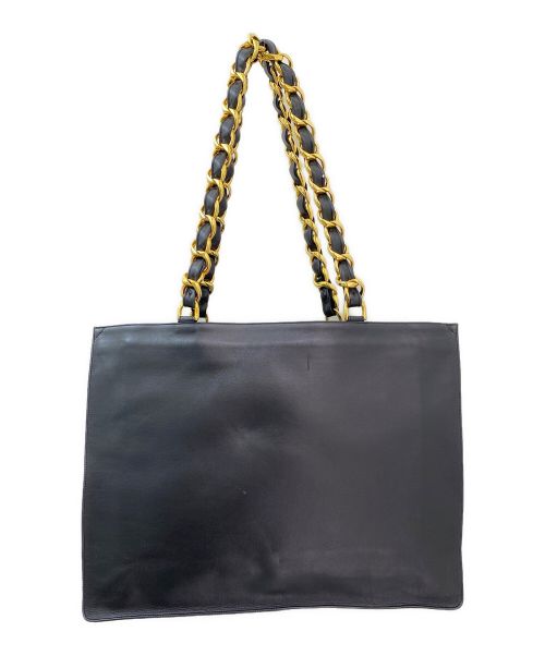 CHANEL（シャネル）CHANEL (シャネル) デカココマークチェーントートバッグ ブラックの古着・服飾アイテム
