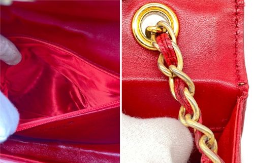 CHANEL（シャネル）CHANEL (シャネル) チェーンショルダーバッグ レッド サイズ:-の古着・服飾アイテム