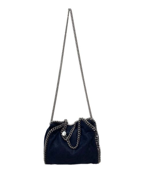 STELLA McCARTNEY（ステラマッカートニー）STELLA McCARTNEY (ステラマッカートニー) ファラベラミニトート ネイビー×シルバー サイズ:ミニの古着・服飾アイテム