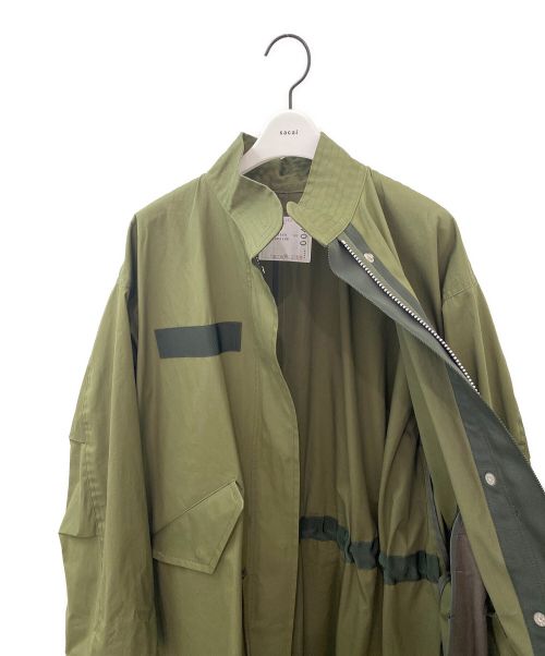 sacai（サカイ）sacai (サカイ) コットンナイロンオックスフォードコート カーキ サイズ:2の古着・服飾アイテム