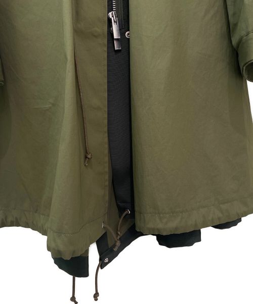 sacai（サカイ）sacai (サカイ) コットンナイロンオックスフォードコート カーキ サイズ:2の古着・服飾アイテム