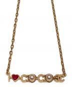 CHANELシャネル）の古着「I LOVE COCO CHANELネックレス」｜ゴールド