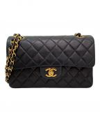 CHANELシャネル）の古着「ダブルフラップマトラッセ23」｜ブラック