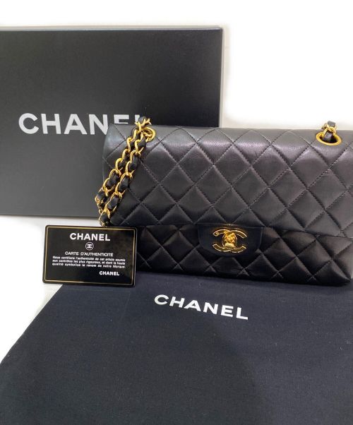 CHANEL（シャネル）CHANEL (シャネル) ダブルフラップマトラッセ23 ブラック サイズ:23の古着・服飾アイテム