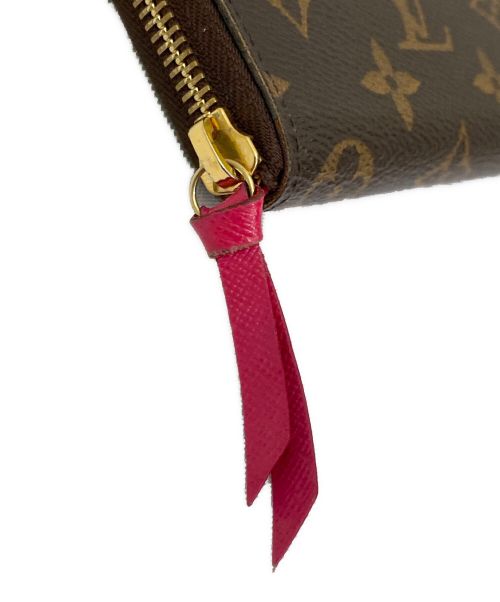 LOUIS VUITTON（ルイ ヴィトン）LOUIS VUITTON (ルイ ヴィトン) ポルトフォイユクレマンス フューシャ ブラウン×ピンクの古着・服飾アイテム