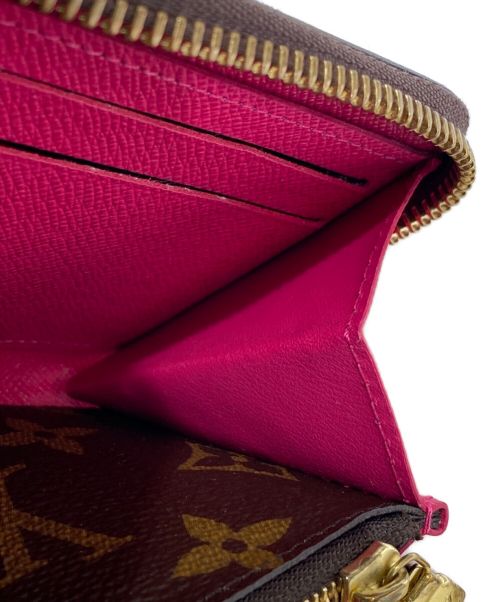 LOUIS VUITTON（ルイ ヴィトン）LOUIS VUITTON (ルイ ヴィトン) ポルトフォイユクレマンス フューシャ ブラウン×ピンクの古着・服飾アイテム
