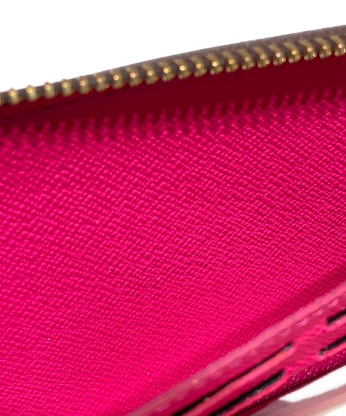 LOUIS VUITTON（ルイ ヴィトン）LOUIS VUITTON (ルイ ヴィトン) ポルトフォイユクレマンス フューシャ ブラウン×ピンクの古着・服飾アイテム