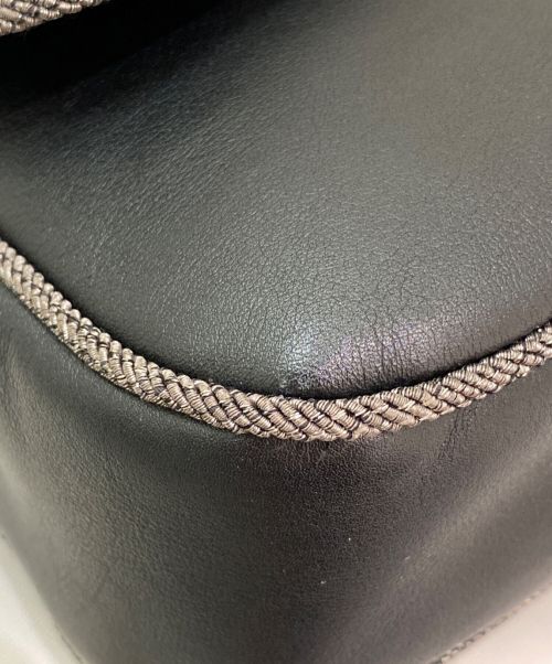 CHANEL（シャネル）CHANEL (シャネル) ダブルチェーンショルダーバッグ ブラック サイズ:-の古着・服飾アイテム