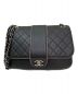 CHANEL（シャネル）の古着「ダブルチェーンショルダーバッグ」｜ブラック