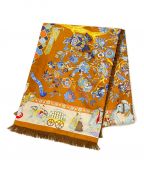 HERMESエルメス）の古着「シルクアンゴラマフラー」｜ブラウン