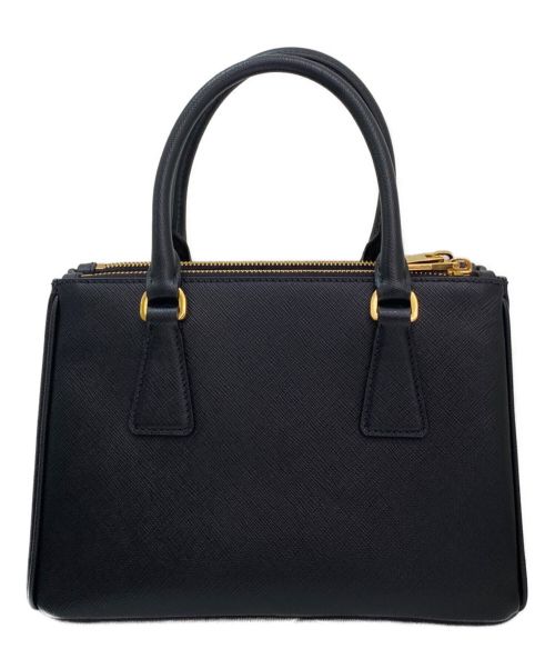 PRADA（プラダ）PRADA (プラダ) ガレリア サフィアーノレザー スモールバッグ ブラック サイズ:-の古着・服飾アイテム