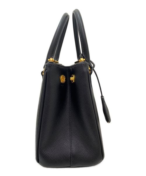 PRADA（プラダ）PRADA (プラダ) ガレリア サフィアーノレザー スモールバッグ ブラック サイズ:-の古着・服飾アイテム