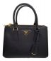 PRADA (プラダ) ガレリア サフィアーノレザー スモールバッグ ブラック サイズ:-：128000円